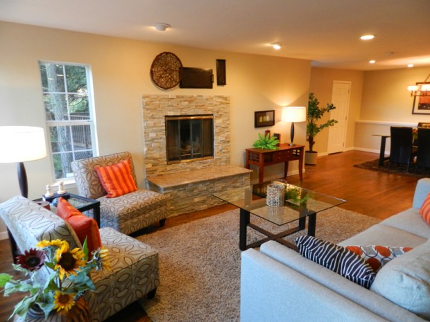 Oakland Hills Tri Level Living Room